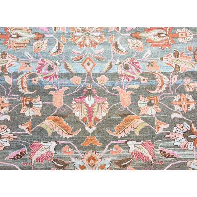 Early 20th Century Persian Mehraban Rug For Sale - Image 11 of 15