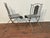 1980s Wrought Iron and Galvanized Aluminum Folding Chairs For Sale - Image 5 of 15
