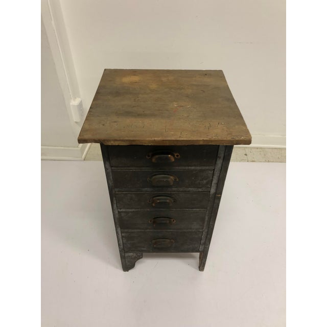 Vintage Industrial Wood 5 Drawer Vertical File Cabinet Chairish