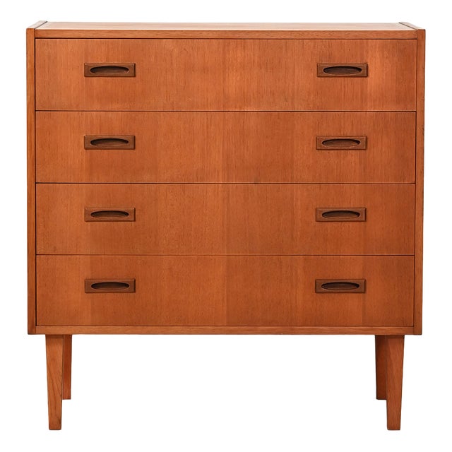 Scandinavian Teak Chest of Drawers, 1960s For Sale