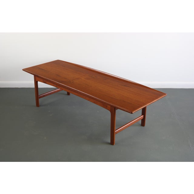 Wood Coffee Table by DUX in Rich Teak For Sale - Image 7 of 7