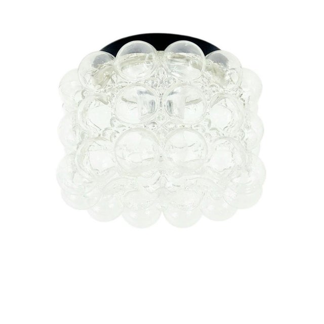 Stunning mid-century modern bubble glass ceiling light / flush mount designed by helena tynell for limburg, germany's...