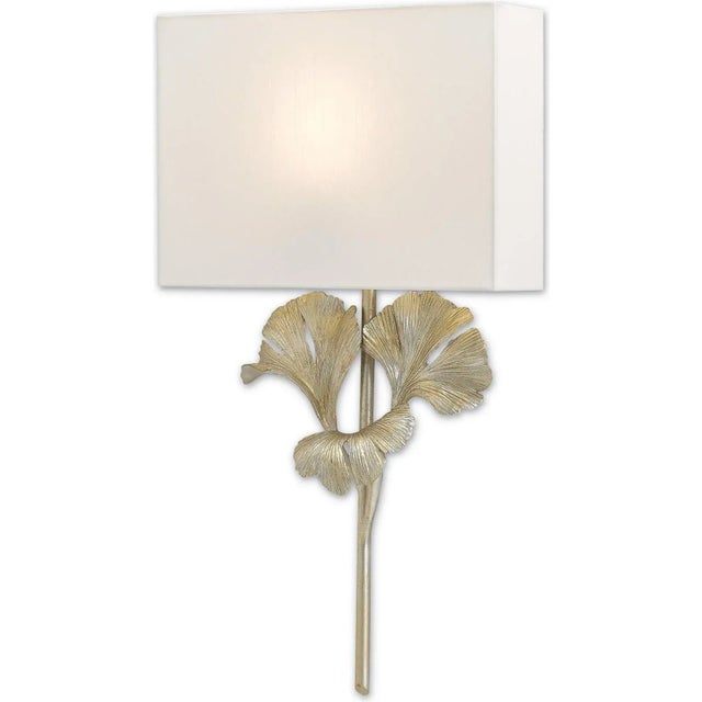 Not Yet Made - Made To Order Gingko Currey & Company Botanical Wall Sconce For Sale - Image 5 of 6