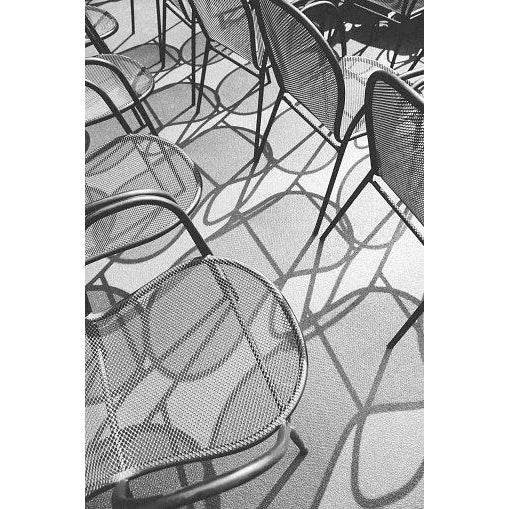 Chairs and Shadows' Contemporary Archival Black and White Photograph Print From the Original Negative by Michelle Gibson - 20x24 For Sale