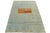 Tribal 4x6 Modern Hand-Knotted Gabbeh Wool Rug – Vibrant Blue & Sunset Orange Tribal For Sale - Image 3 of 8