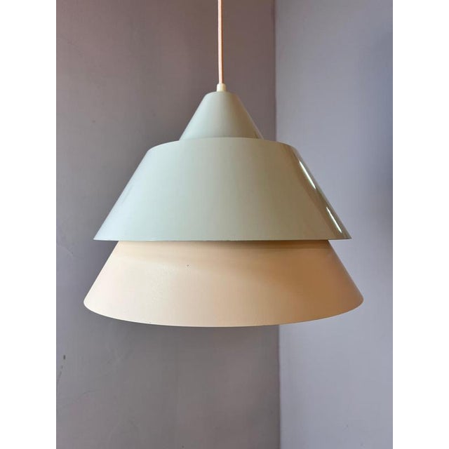 White Hanging Lamp by Jo Hammerborg for Fog & Mørup For Sale - Image 3 of 11