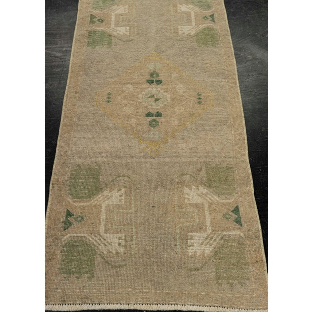 Turkish Mini Rug Oriental Hand Knotted Vintage Rug 1'8" x 3'5" #21253 Explore a curated collection of hallway runners,...