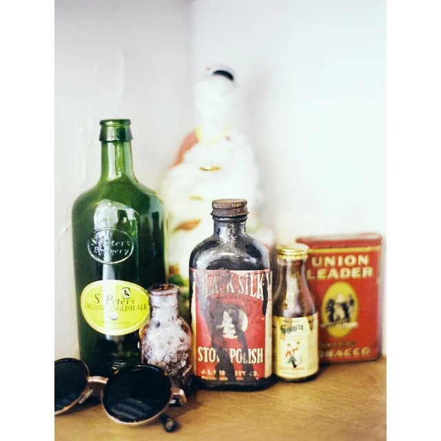 Shelf containing various items 2012. Unframed Knickknacks by Erich Mcvey Print, 24" x 32"