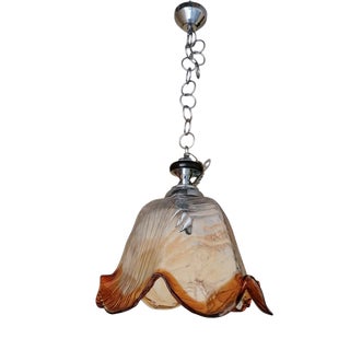 Vintage Murano Glass Pendant Lamp, 1970s For Sale