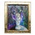 Martha Holden "Stained Glass in Violet" Framed Oil Painting For Sale