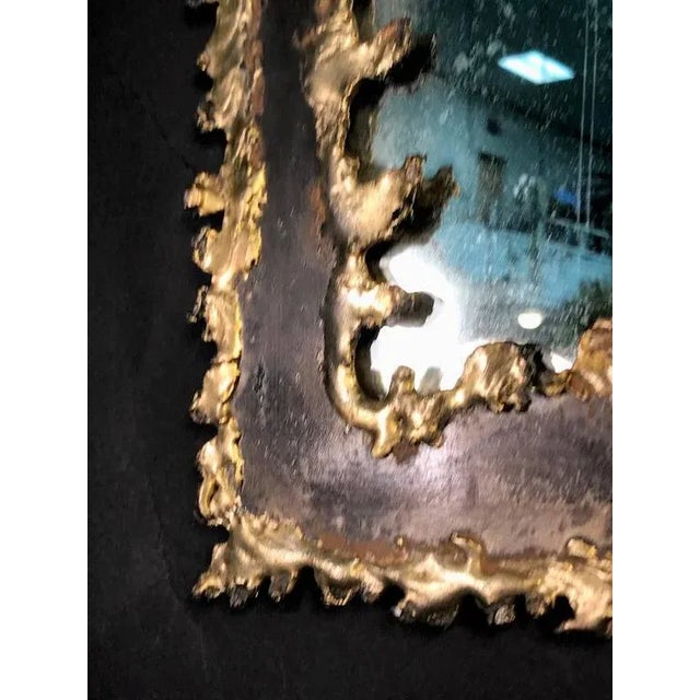 Paul Evans Style Brutalist Mirror For Sale In Philadelphia - Image 6 of 9