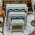 French French Style Nesting Tables – Set of 3 With Glass Tops, Soft Blue Finish & Gold Leaf Details For Sale - Image 3 of 5
