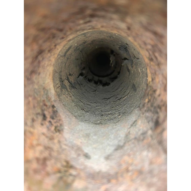 Wood 19th Century Antique Wooden Wagon Wheel Axel Sculpture on Stand For Sale - Image 7 of 8