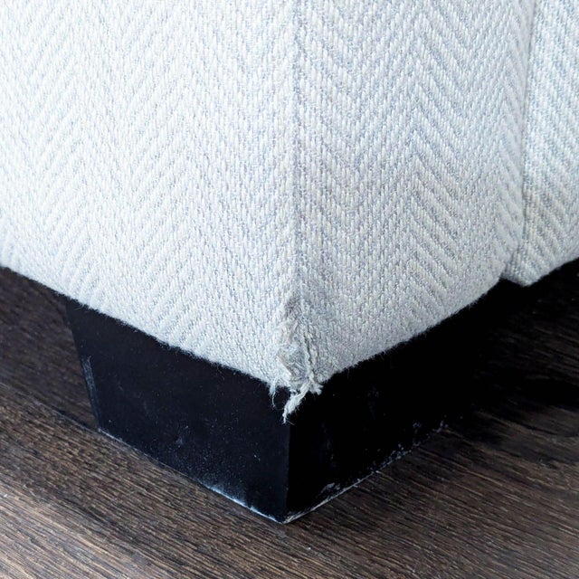 West Elm Modern Sleeper Sofa With Rolled Arms and Three Cushions For Sale - Image 10 of 12