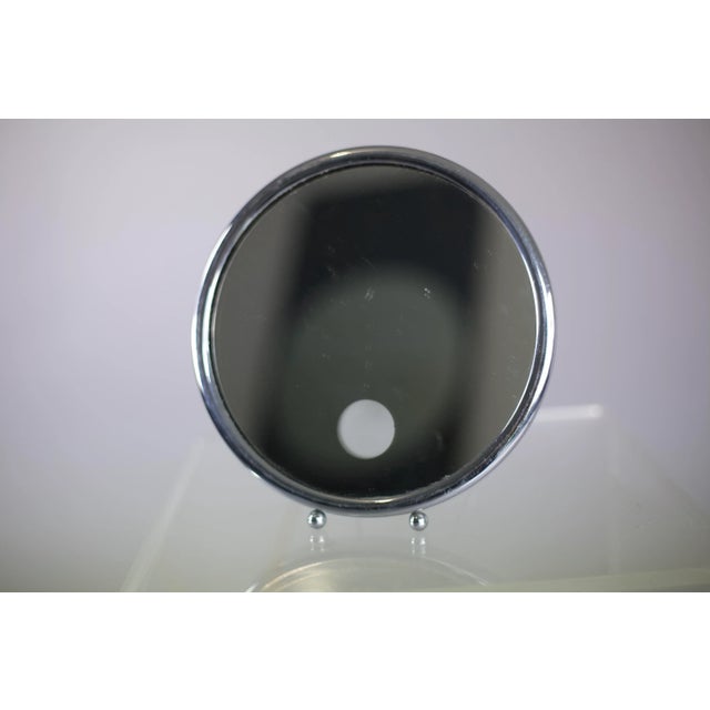 French Silver Illuminating Mirror, 1950s For Sale - Image 4 of 14