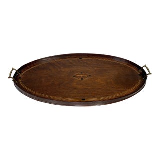19th Century Mahogany Tray For Sale