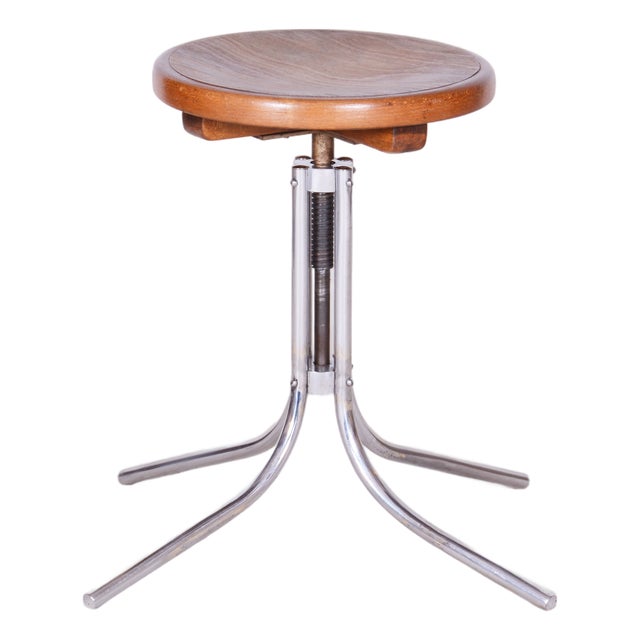 Bauhaus Piano Stool in Beech from Mücke-Melder, 1930s For Sale