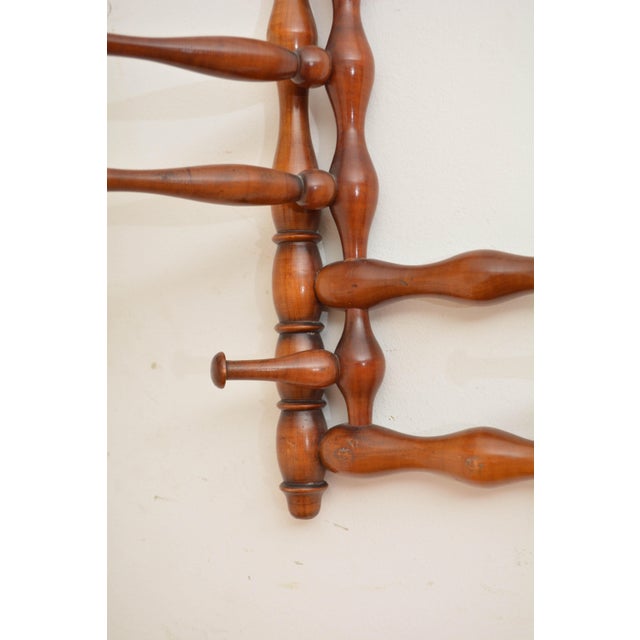French Bobbin Coat Rack with Swivelling Hooks, 1900 For Sale - Image 10 of 14