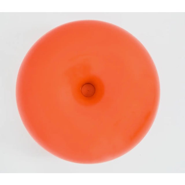 Artemide 1970s Orange Nesso Table Lamp by Giancarlo Mattioli for Artemide - a Pair For Sale - Image 4 of 7