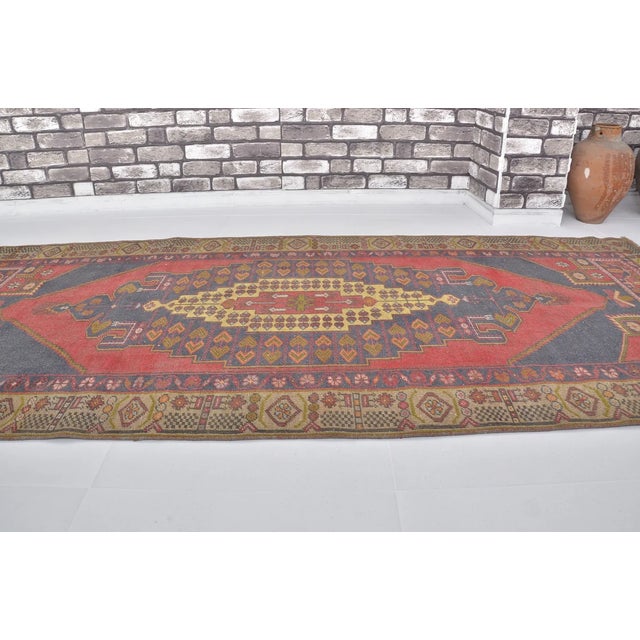 1960s Handmade wool and cotton rug in Turkish Anatolian Small Rug, Vintage Doormat Rug, Turkish Decorative Rug, Handmade...