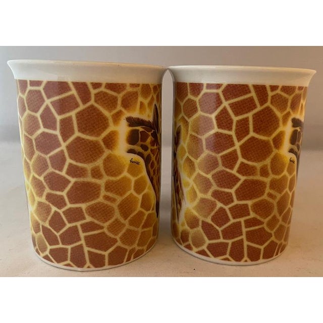 French 1990s Vintage Fiorilli-Signed St. Martin "Email De Limoges" Cups Decorated in San Marino- Set of 3 For Sale - Image 3 of 8