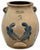 American Rare Large 2 Gallon Size Antique American Blue Decorated Stoneware Batter Jug by Evan R Jones Pittston Pennsylvania 1860s For Sale - Image 3 of 18