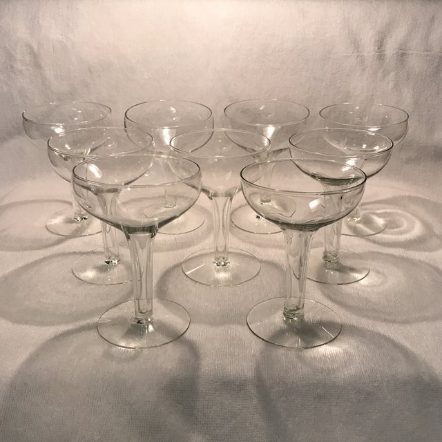 Traditional Hollow Stem Champagne Glasses Set of 9 Chairish