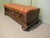 Animal Skin Buttoned Leather Hall Bench, 1920 For Sale - Image 7 of 8