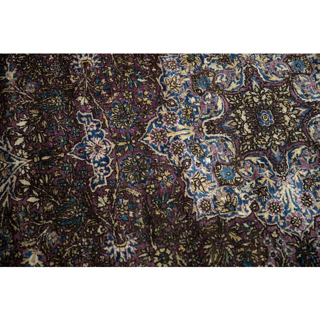 Antique Silk Kashan Rug - 4'3" X 6'8" For Sale In New York - Image 6 of 13