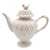 An ode to gentle mornings and porcelain ritual, this laced ceramic teapot glows softly in warm light. With a bird perched...