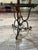 Vintage French Style Wrought Iron Accent Table With Round Glass Top For Sale - Image 6 of 10