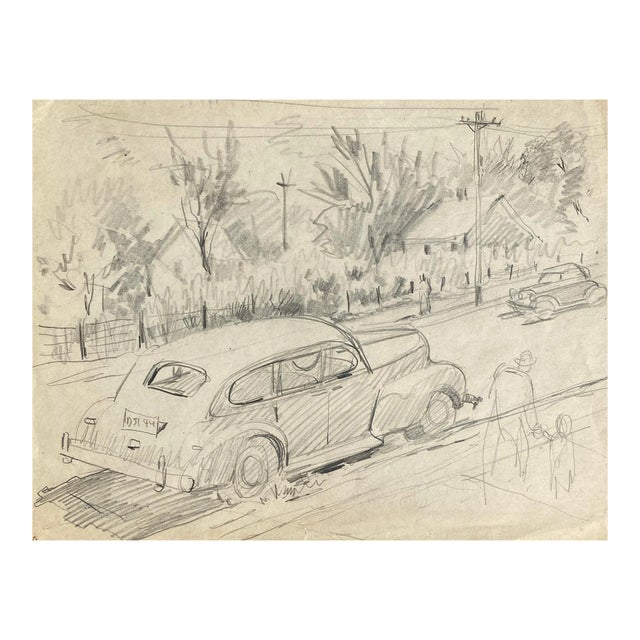 1940s Henry Gasser Car and Street Scene For Sale