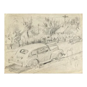 1940s Henry Gasser Car and Street Scene