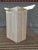 Mid-Century Modern Artedi Brass-X Pedestal Glass End Table in Polished Travertine Italy For Sale - Image 3 of 13
