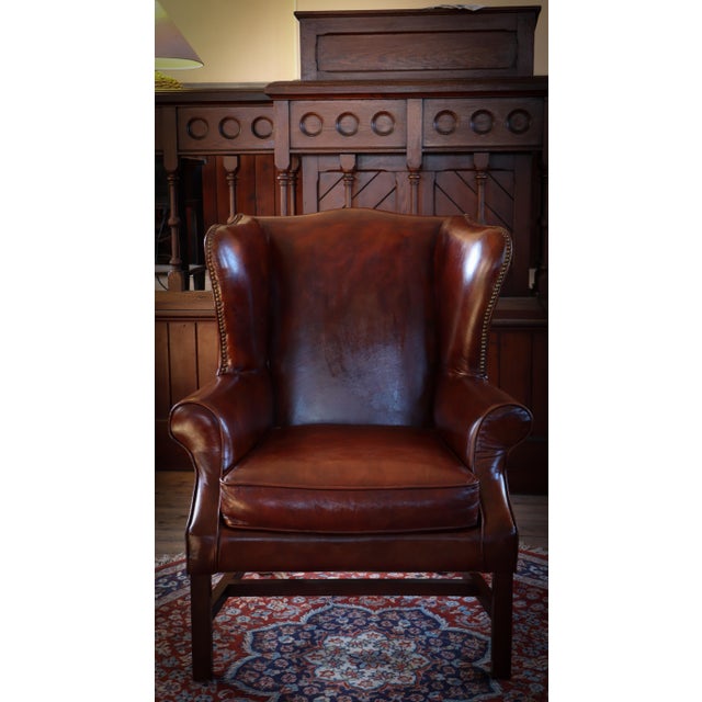 Halo Lincoln Club Armchair in Cigar Leather from Timothy Oulton, 2010s For Sale - Image 10 of 18