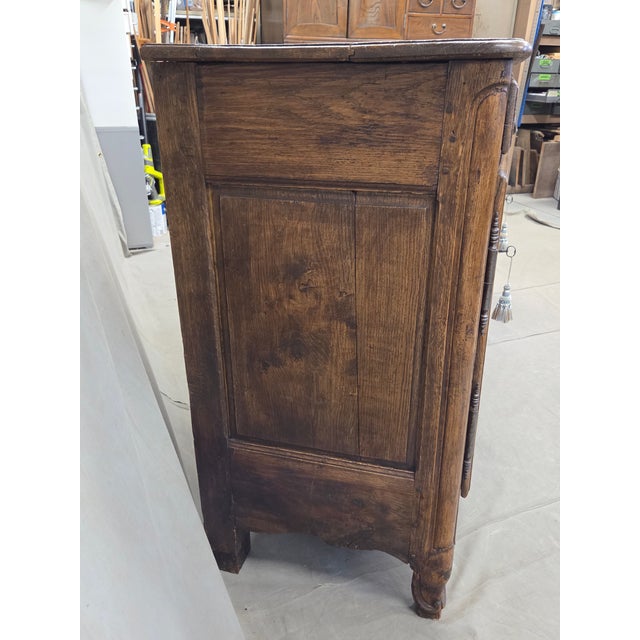 Antique 19th Century French Provincial Oak Buffet With Lined Interior For Sale - Image 17 of 18