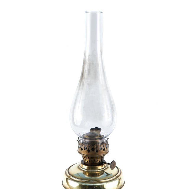 Antique Brass Oil Lamp, 1900s For Sale - Image 3 of 7