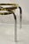 1970s Vintage Mid Century Modern Milo Baughman Style Chrome Brass Round Side Table For Sale - Image 10 of 11