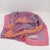 Textile Christian Dior Paris Silk Scarf Geometric Print in Pink and Apricot For Sale - Image 7 of 7
