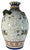 Ceramic 17+ In. Tall Chinese Jug Vase Stylized Blue Songbird, Fruit & Leaf Pattern For Sale - Image 7 of 18