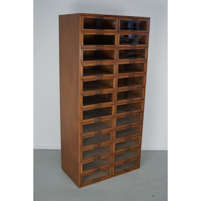 Vintage Dutch Oak Haberdashery Shop Cabinet, 1930s For Sale - Image 15 of 15