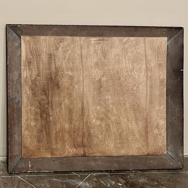 Burnt Umber Antique French Renaissance Hand-Carved Wall Mirror For Sale - Image 8 of 8