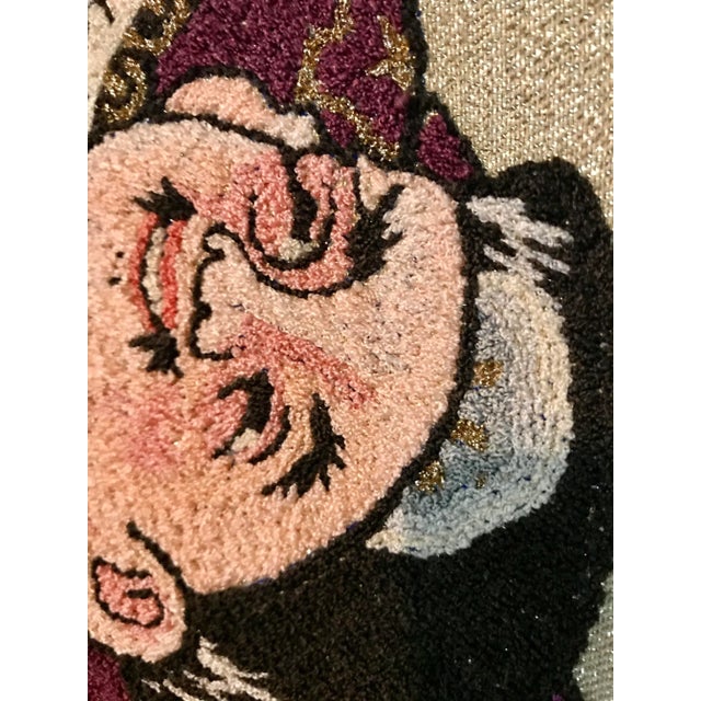 Mid 20th Century Mid 20th Century Asian Embroidery Original Textile Art For Sale - Image 5 of 8