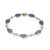 Stylish vintage opal bracelet crafted in 14 karat yellow gold (circa 1980s to 1990s). Opals range in size from 11mm x 8mm...