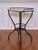 Metal Art Deco Iron and Marble Industrial Table for Kitchen, Bathroom, Patio, 1930s For Sale - Image 7 of 17