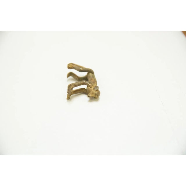 :: Vintage circa mid 20th century African bronze casting of a small monkey. Amazing handmade charm, these are timeless...