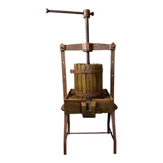Antique Wooden Cider & Wine Press For Sale