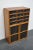 Industrial Industrial German Oak and Pine Apothecary Cabinet, Mid-20th-Century For Sale - Image 3 of 16