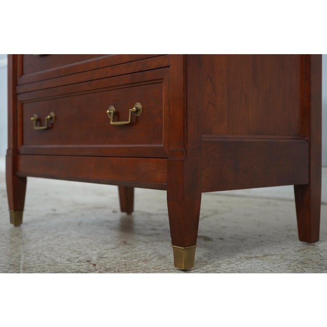 Stickley Cherry 3 Drawer Nightstand For Sale - Image 9 of 18