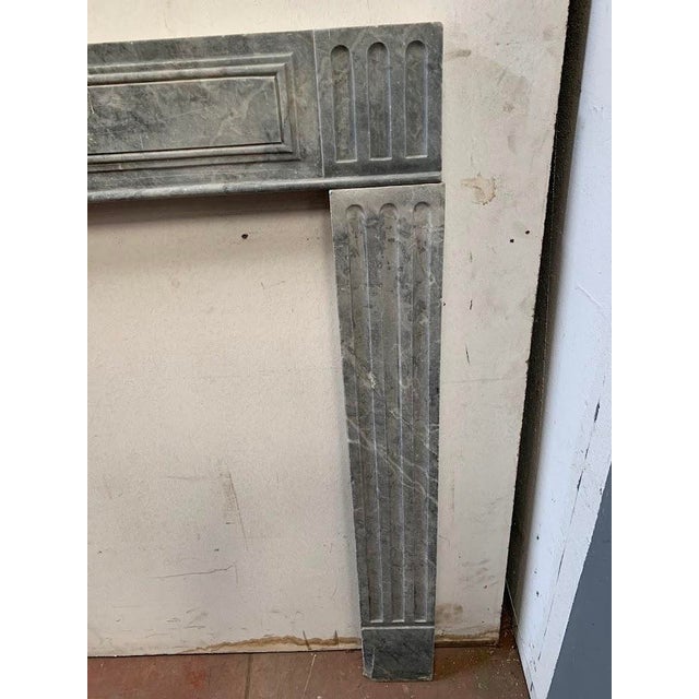 Louis XVI Style Marble Fireplace Mantel, 1700s For Sale - Image 3 of 8
